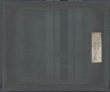 Paysage, mer, vagues, photo plaque verre, noir & blanc, positif 8,5x10 cm