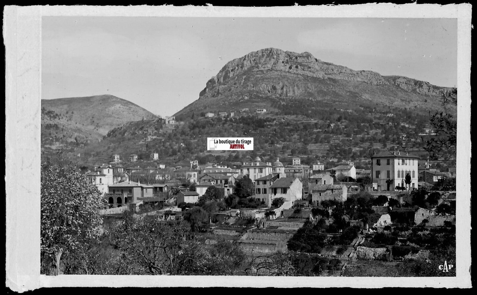 Vence, France Provence, photos anciennes plaque verre, lot de 5 négatifs 9x14 cm