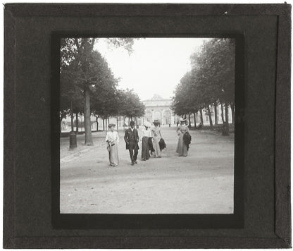 Cours Léopold Nancy, photo ancienne plaque de verre, positif 8,5x10 cm