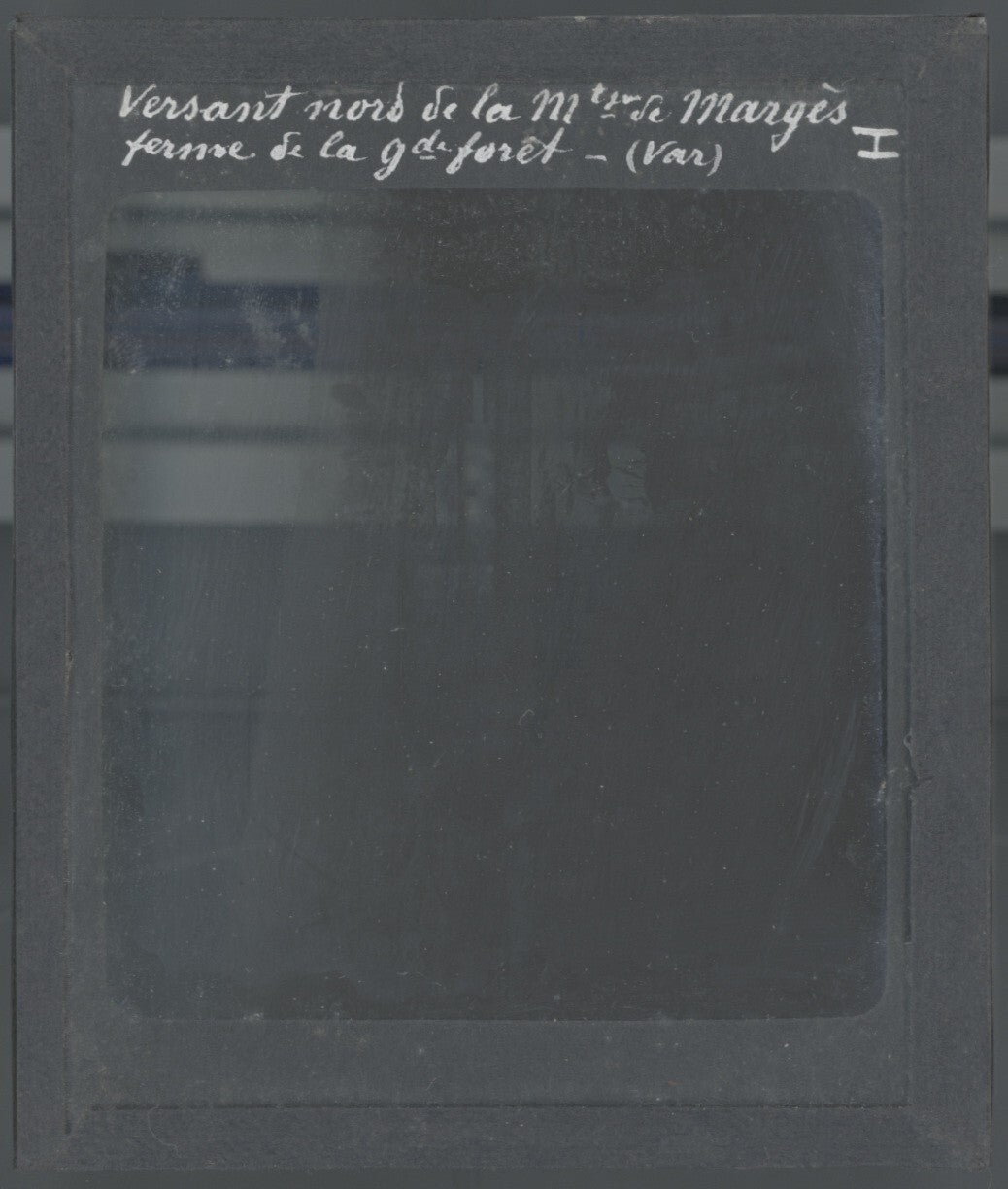 Montagne Grand Margès, Var, photo ancienne plaque de verre, positif 8,5x10 cm