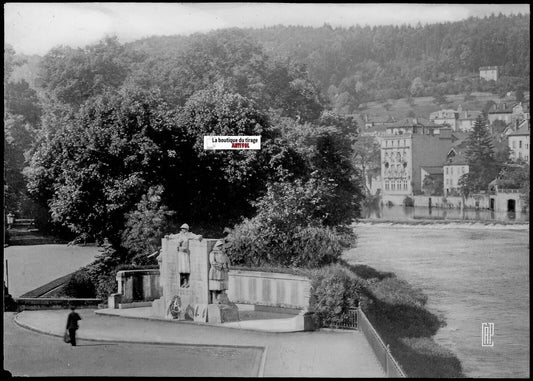 Epinal, Vosges, Plaque verre photo, négatif noir & blanc 10x15 cm France