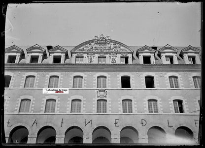 Rennes, Palais Saint-Georges, Plaque verre photo, négatif noir & blanc 6x9 cm