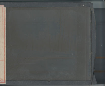 Paysage, neige, hiver, photo ancienne plaque verre, noir & blanc, 8,5x10 cm