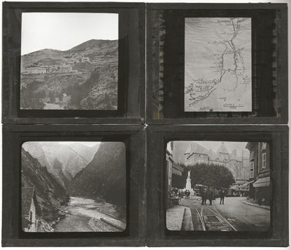 Grenoble, La Salette Vizille, photos plaques de verre, lot 10 positifs 8,5x10 cm