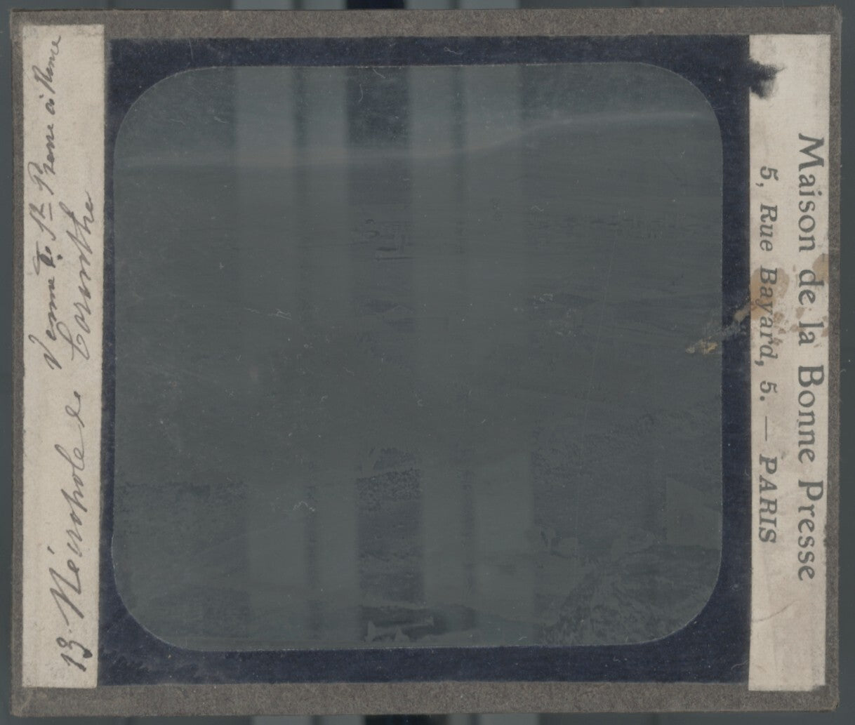 Nécropole de Corinthe Grèce, photo plaque verre, noir & blanc, positif 8,5x10 cm