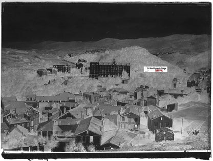 Châtel-Guyon, Auvergne, Plaque verre photo, négatif noir & blanc 10x15 cm