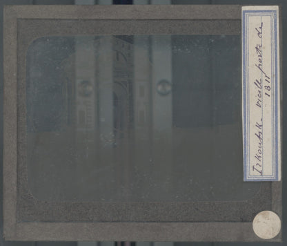 Irkoutsk, Russie, Arc, photo plaque verre, noir & blanc, positif 8,5x10 cm