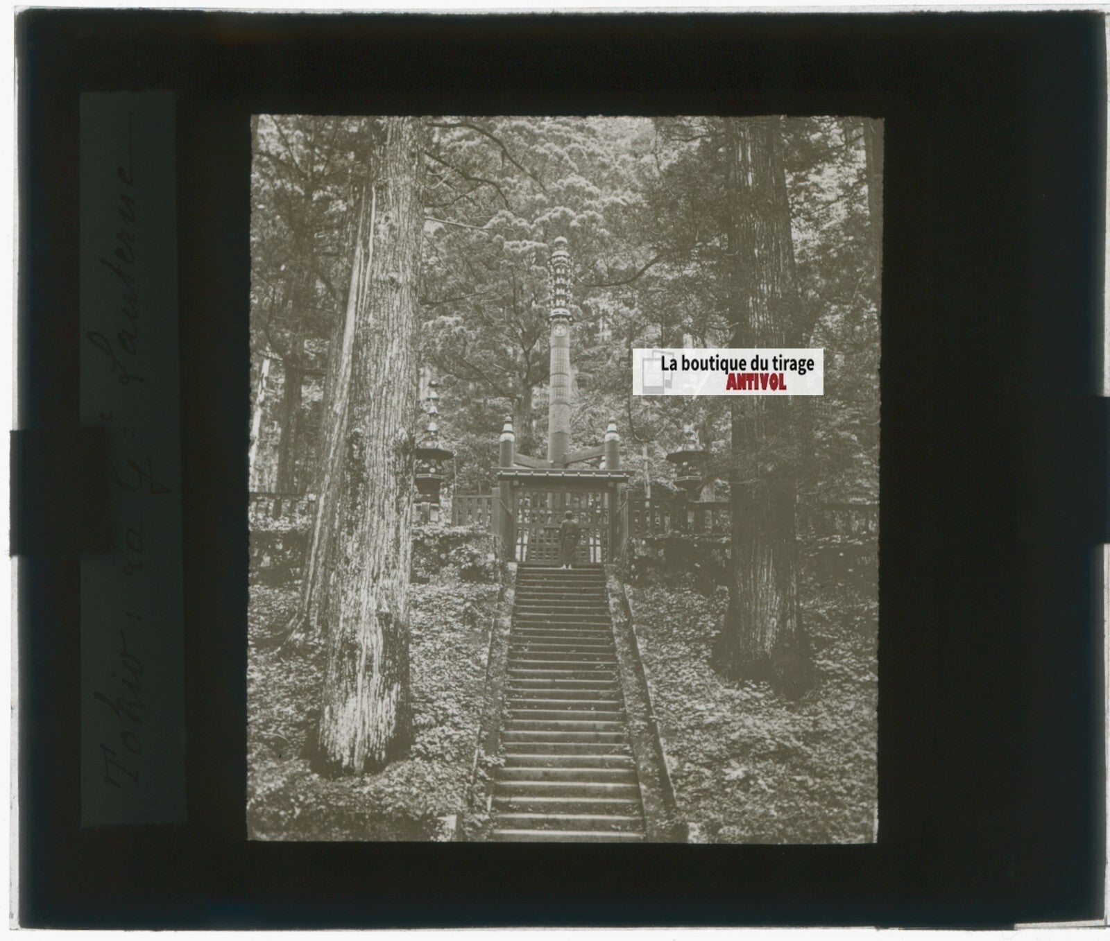 Tokyo, Japon, photo plaque de verre, noir & blanc, positif 8,5x10 cm