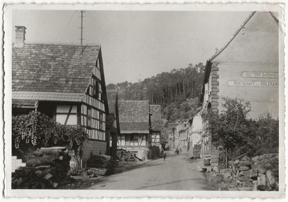 Plaque verre photo ancienne négatif noir & blanc 9x14 cm, Rothbach, Bas-Rhin