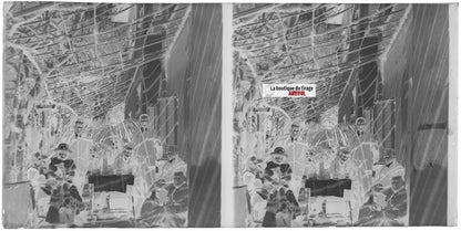 Normandie, famille maison, stéréoscopie plaque ancienne verre, négatif 9x18 cm