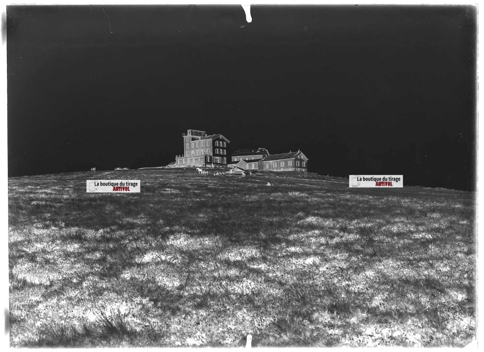 Vosges Hohneck Belvédère, photos plaque de verre, lot de 5 négatifs 13x18 cm