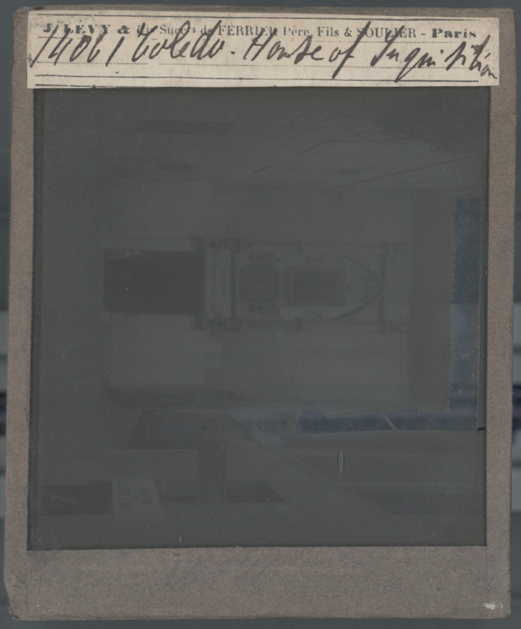 Posada de la Hermandad, Tolède, photo plaque de verre, positif 8,5x10 cm