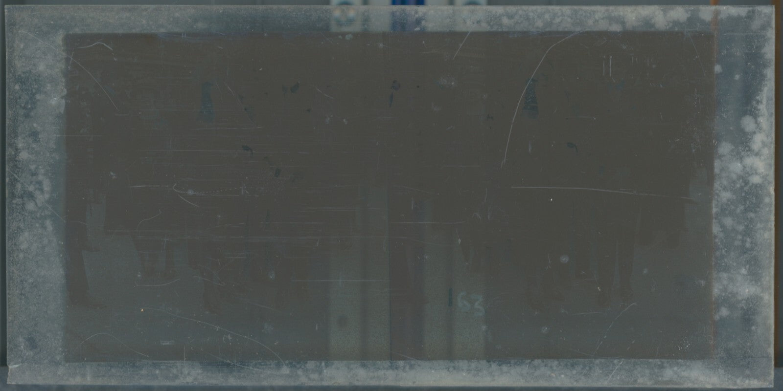 Scène de vie, Longchamp, Paris, plaque verre stéréoscopique, positif 8,5x17 cm