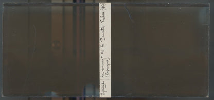 Sommet Punta Fulsa Espagne, plaque verre, photo ancienne stéréo, sépia 6x13 cm