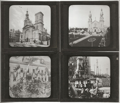 Canada, Congrès Montréal, photos plaques de verre, lot 10 positifs 8,5x10 cm