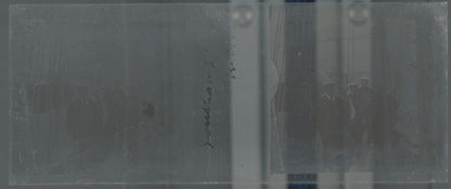 Voyage en bateau, Plaque verre stéréoscopie, positif noir & blanc 4,5x10,7 cm