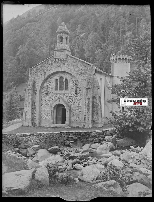 Saint-Antoine du Montcalm, Plaque verre photo, négatif noir & blanc 9x12 cm