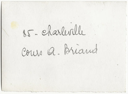 Plaque verre photo négatif noir & blanc 10x15 cm, Charleville-Mézières, Briand