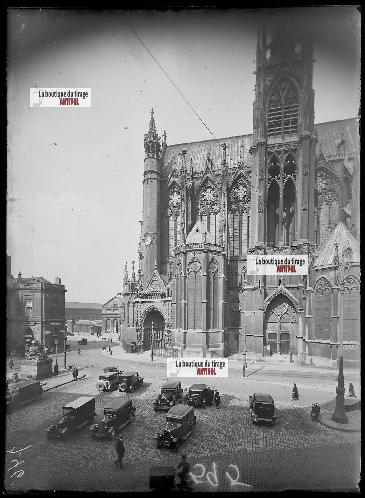 Metz Moselle Lorraine, photos plaque de verre, lot de 5 négatifs 13x18 cm