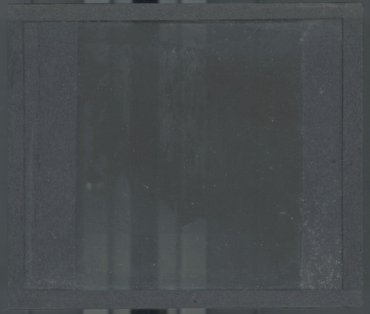 Cheminées de fée, paysage, photo plaque verre, noir & blanc, positif 8,5x10 cm