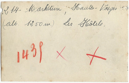 Plaque verre photo, négatif noir & blanc 9x14 cm, Le Markstein, Les Vosges