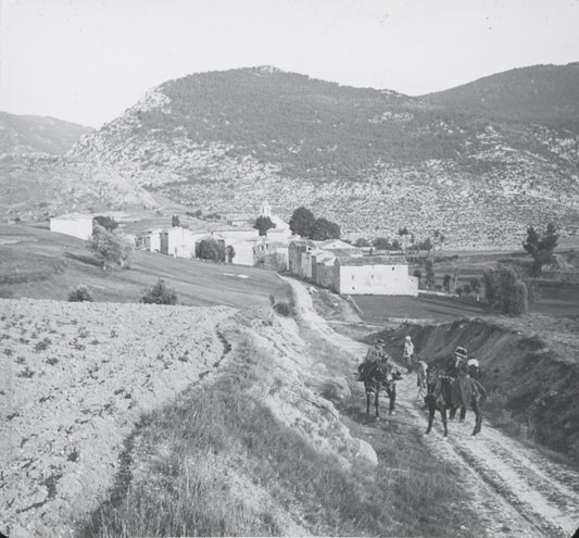 La Roque-Esclapon, Var, photo ancienne plaque de verre, positif 8,5x10 cm