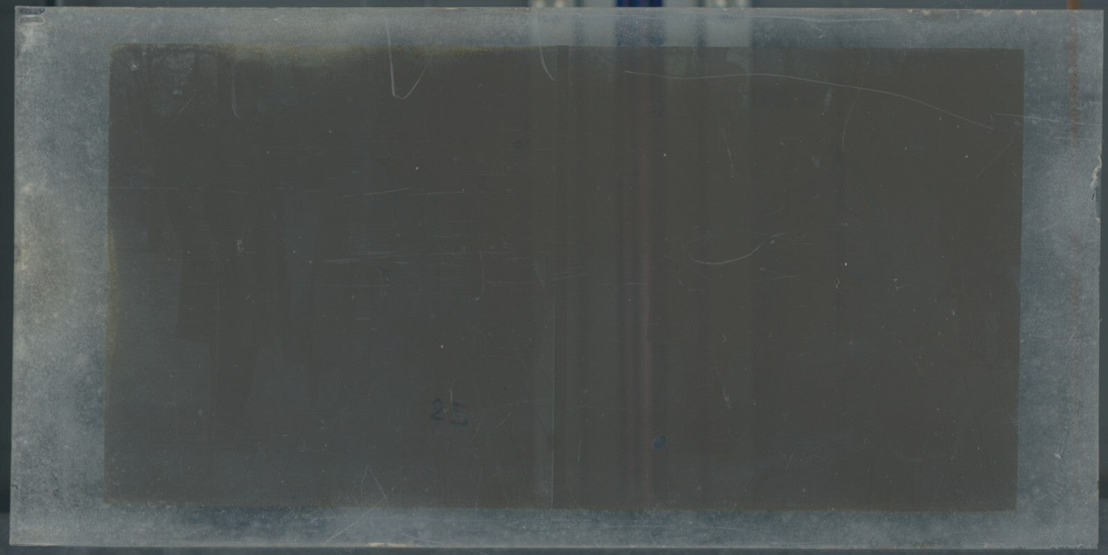 Personnages, Longchamp, Paris, plaque verre stéréoscopique, positif 8,5x17 cm