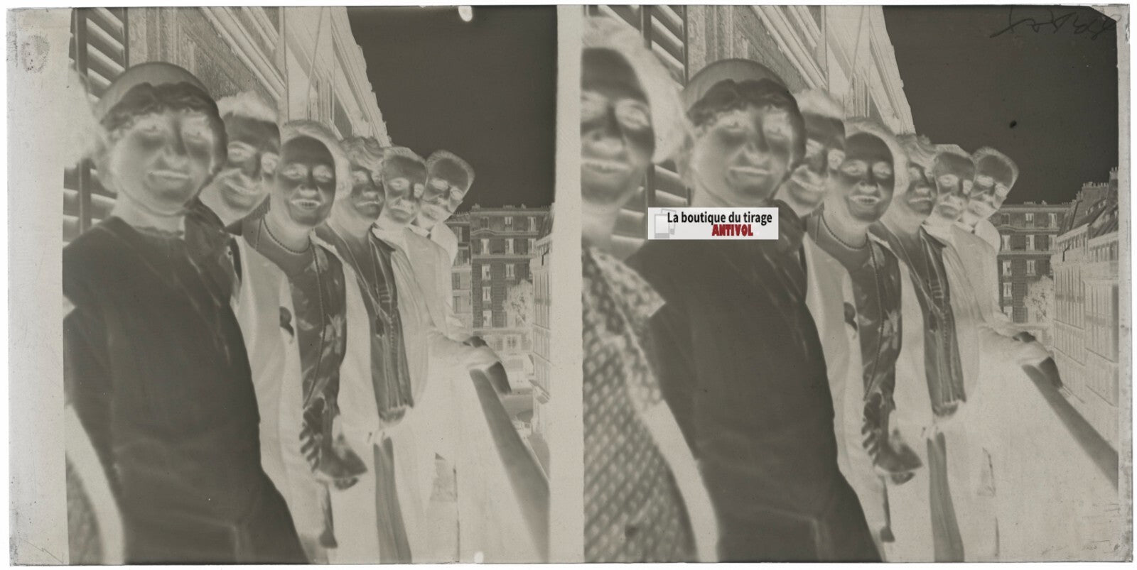 Famille, mariage, stéréoscopie, photo ancienne plaque verre, négatif 9x18 cm