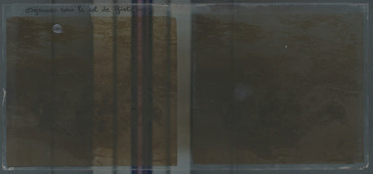 Col de Gistain, Pyrénées, plaque verre, photo ancienne stéréo, sépia 6x13 cm