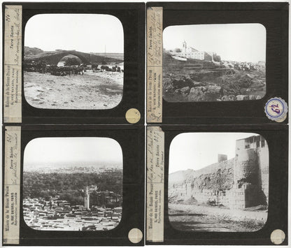 Syrie Cisjordanie Israël, photos plaques de verre, lot 10 positifs 8,5x10 cm