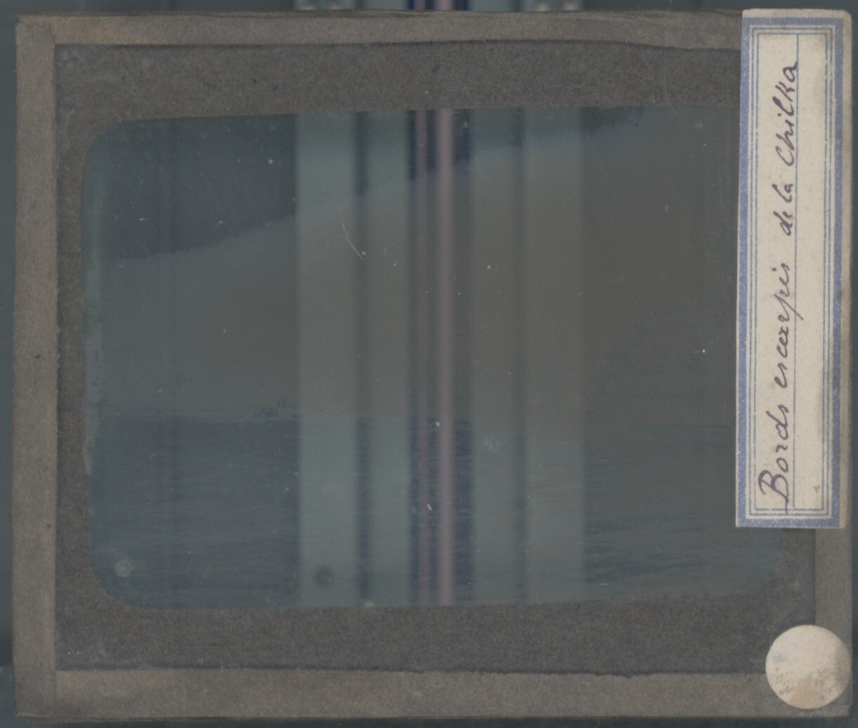 Rivière Chilka, bateaux, photo plaque verre, noir & blanc, positif 8,5x10 cm