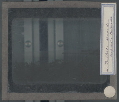 Lac Baïkal, Russie, photo plaque verre, noir & blanc, positif 8,5x10 cm