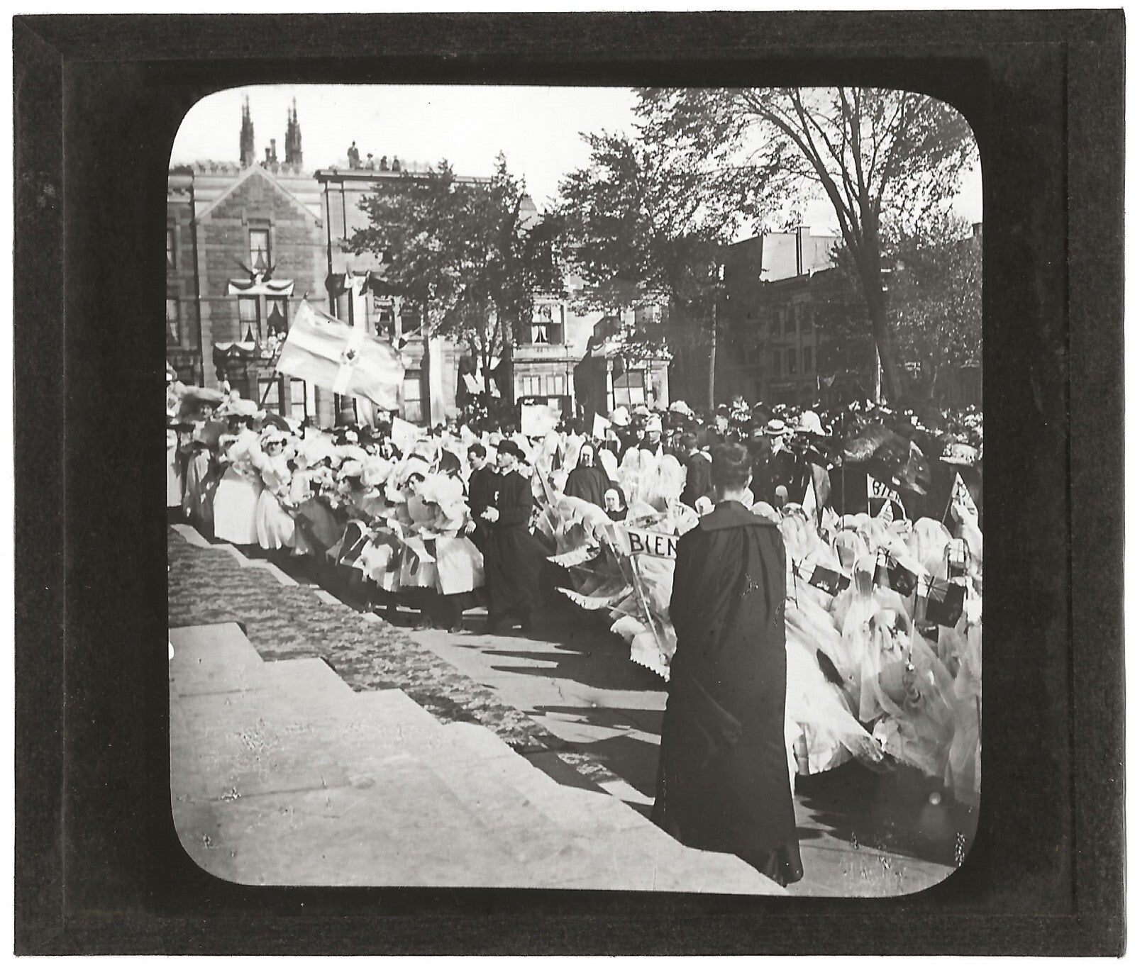 Canada Congrès Montréal, 1910, photo plaque de verre, positif 8,5x10 cm