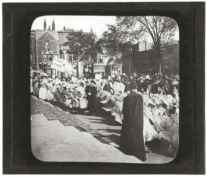 Canada Congrès Montréal, 1910, photo plaque de verre, positif 8,5x10 cm