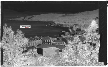 Sainte-Maxime, Pointe, Plaque verre photo, négatif noir & blanc 9x14 cm, France
