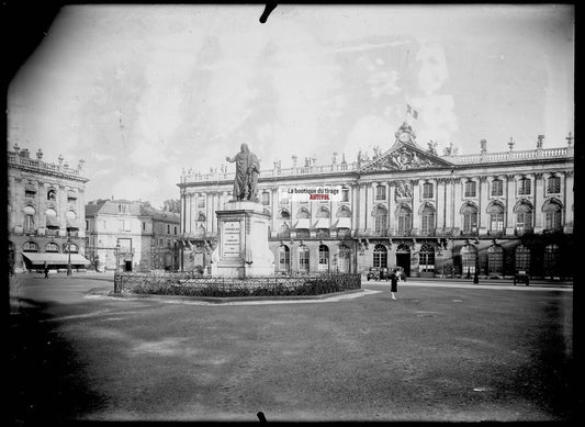 Plaque verre photo négatif noir et blanc 13x18cm Nancy Meurthe-et-Moselle France